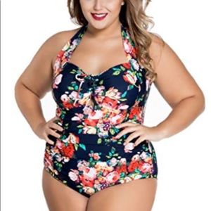 Retro Halter Swimsuit